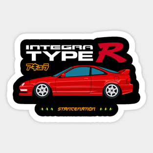 Integra Type R Stancenation jdm cars Sticker